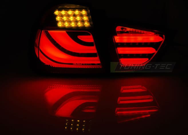 Zadné svetlá BMW E90 09-11 Sedan Red LED BAR – náhľad 3