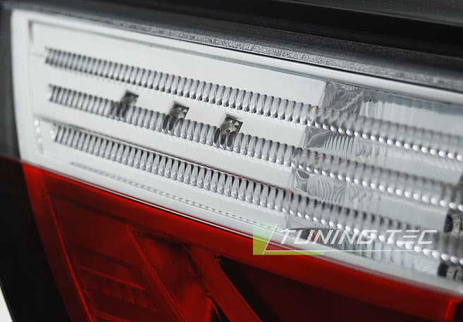 Zadné svetlá BMW E60 LCI 07-09 LED BAR Red White – náhľad 2