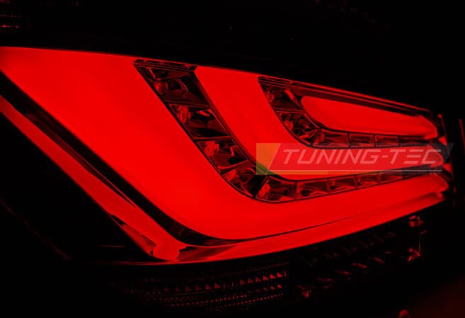 Zadné svetlá BMW E60 LCI 07-09 LED BAR Red White – náhľad 3