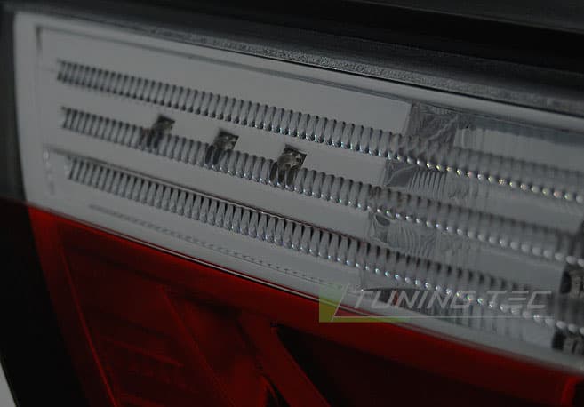 Zadné svetlá BMW E60 LCI 07-09 LED BAR Red Smoke – náhľad 2