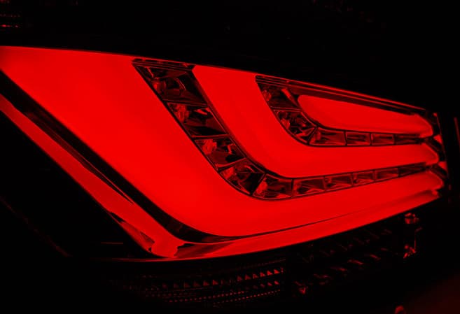 Zadné svetlá BMW E60 LCI 07-09 LED BAR Red Smoke – náhľad 3