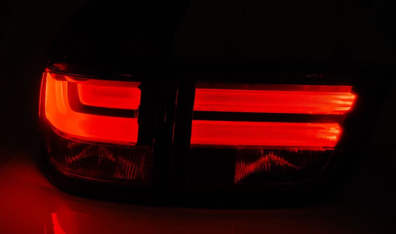 Zadné svetlá BMW E70 X5 07-10 LED BAR Red White – náhľad 2