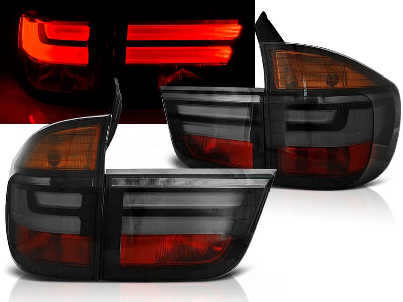 Zadné svetlá BMW E70 X5 07-10 LED BAR Smoke