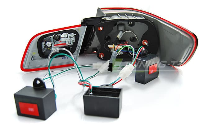 Zadné svetlá BMW E92 06-10 LED BAR Red White – náhľad 5
