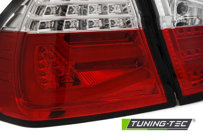 Zadné svetlá BMW E90 05-08 LED BAR Red White – náhľad 2