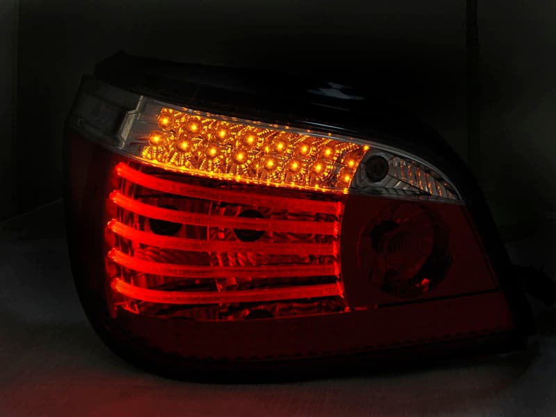 Zadné svetlá BMW E60 07-09 LCI LED Dynamic Red White – náhľad 3