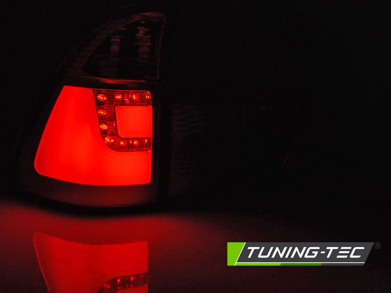 Zadné svetlá BMW E53 X5 99-03 LED BAR Red Smoke – náhľad 2