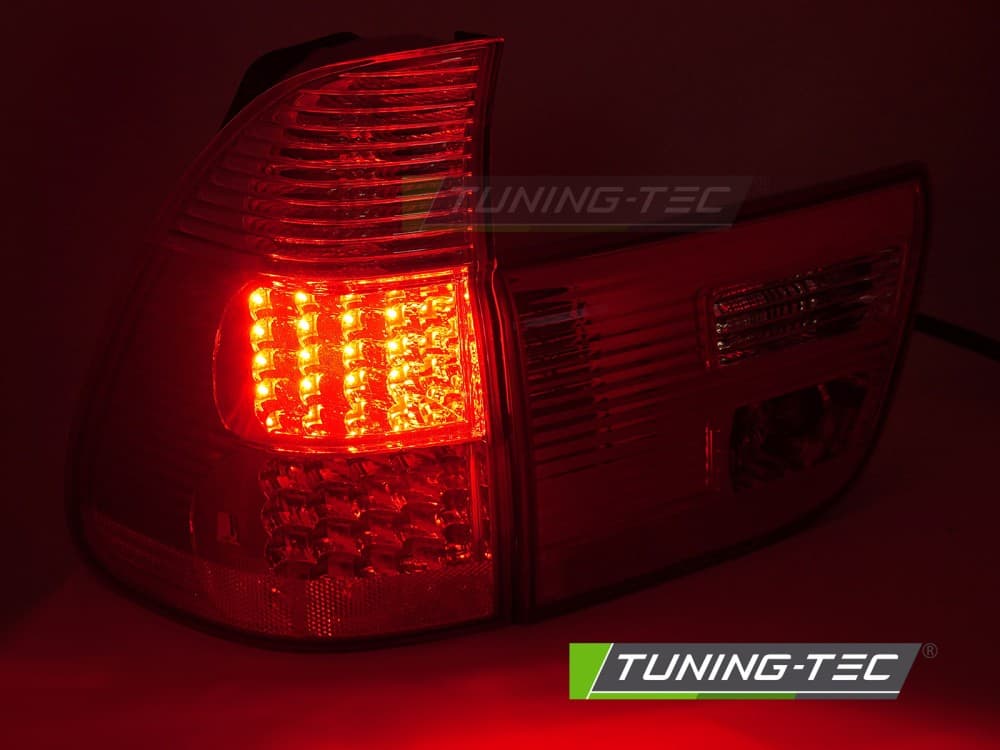 Zadné svetlá BMW E53 X5 99-03 LED Red White – náhľad 2