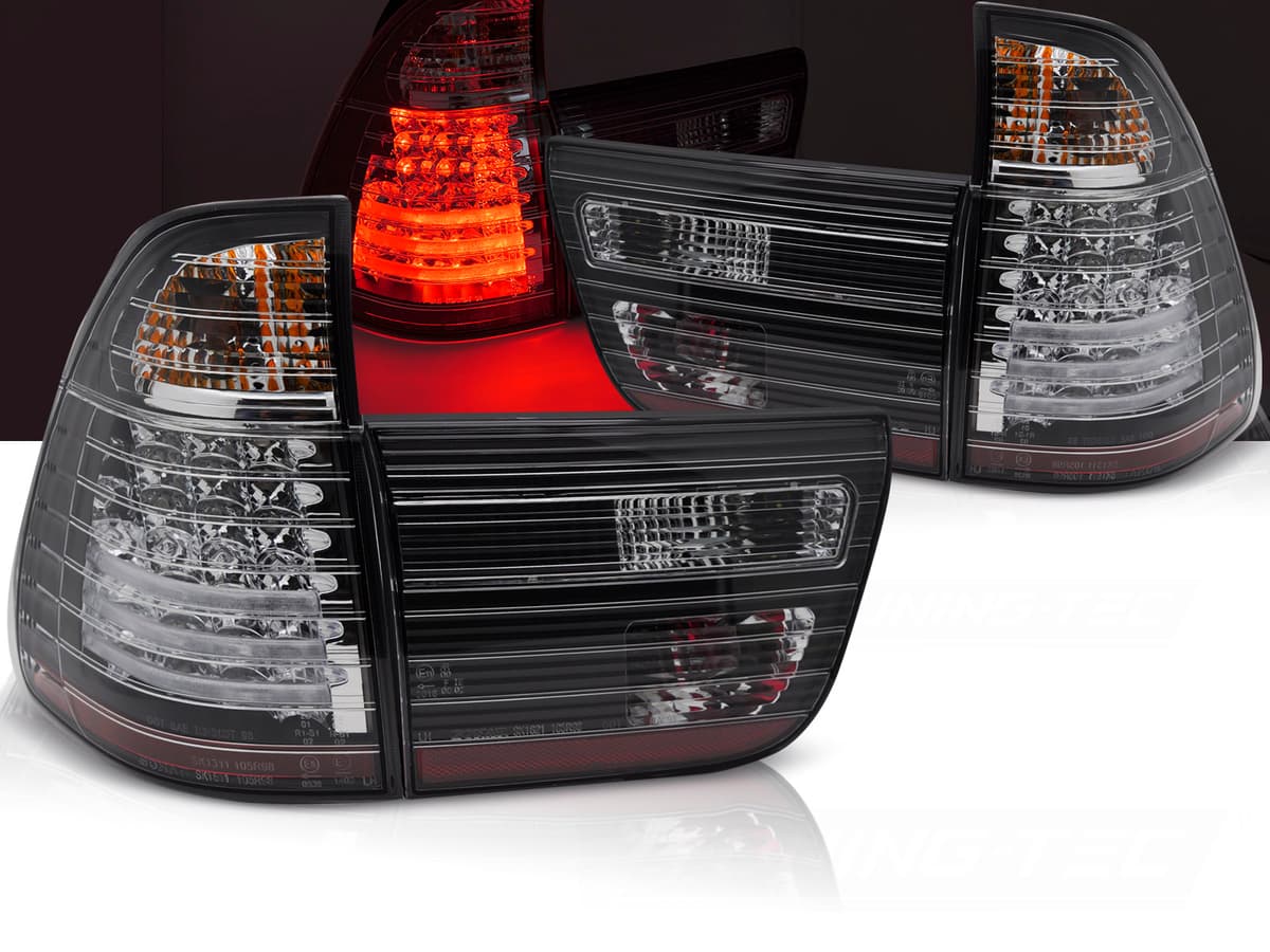 Zadné svetlá BMW E53 X5 99-03 LED Black - N5