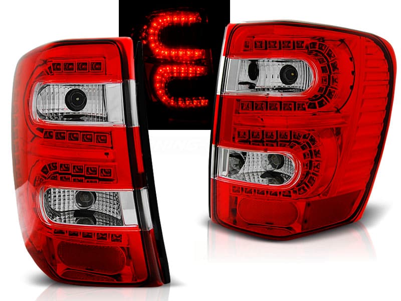 Zadné svetlá Jeep Grand Cherokee 99-05 LED Red White