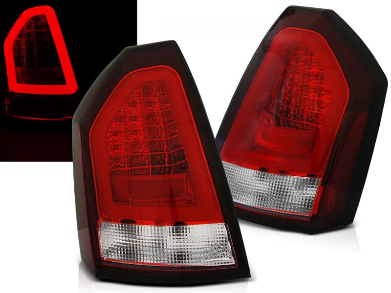 Zadné svetlá Chrysler 300C 05-08 LED BAR Red White