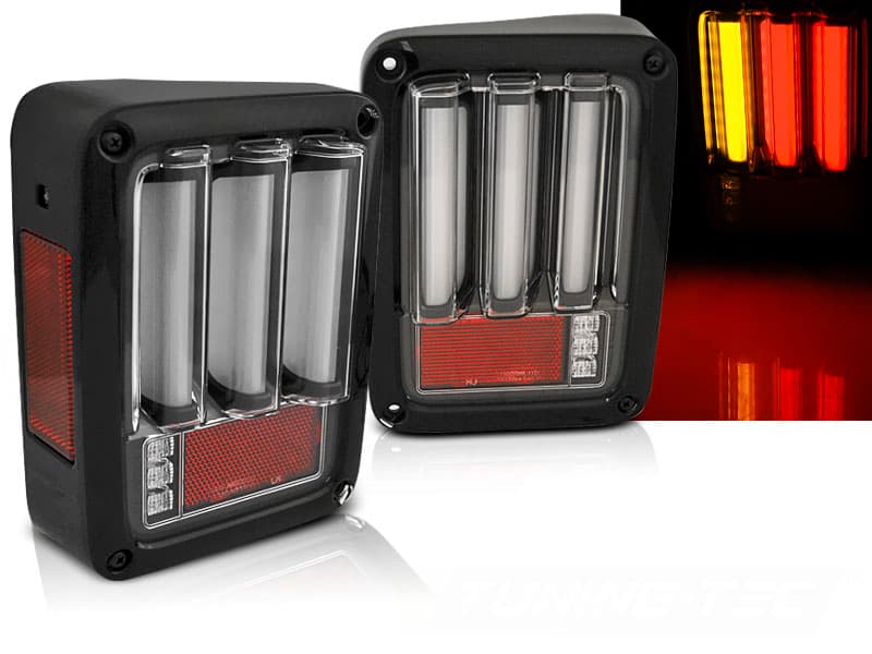 Zadné svetlá Jeep Wrangler JK 07-18 LED BAR Black