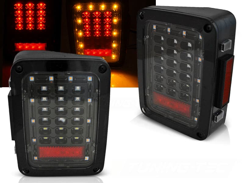 Zadné svetlá Jeep Wrangler JK 07-18 LED Black - 25