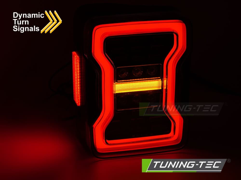 Zadné svetlá Jeep Wrangler 07-18 LED Black – náhľad 4
