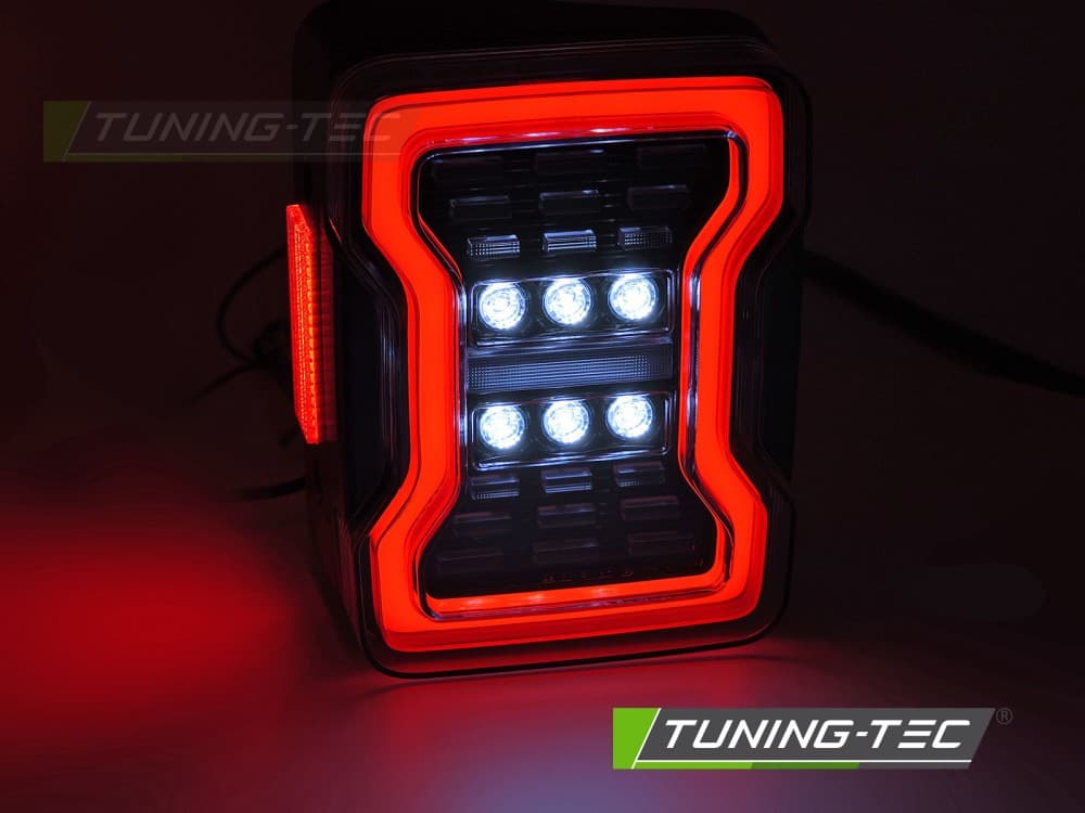 Zadné svetlá Jeep Wrangler 07-18 LED Black – náhľad 5