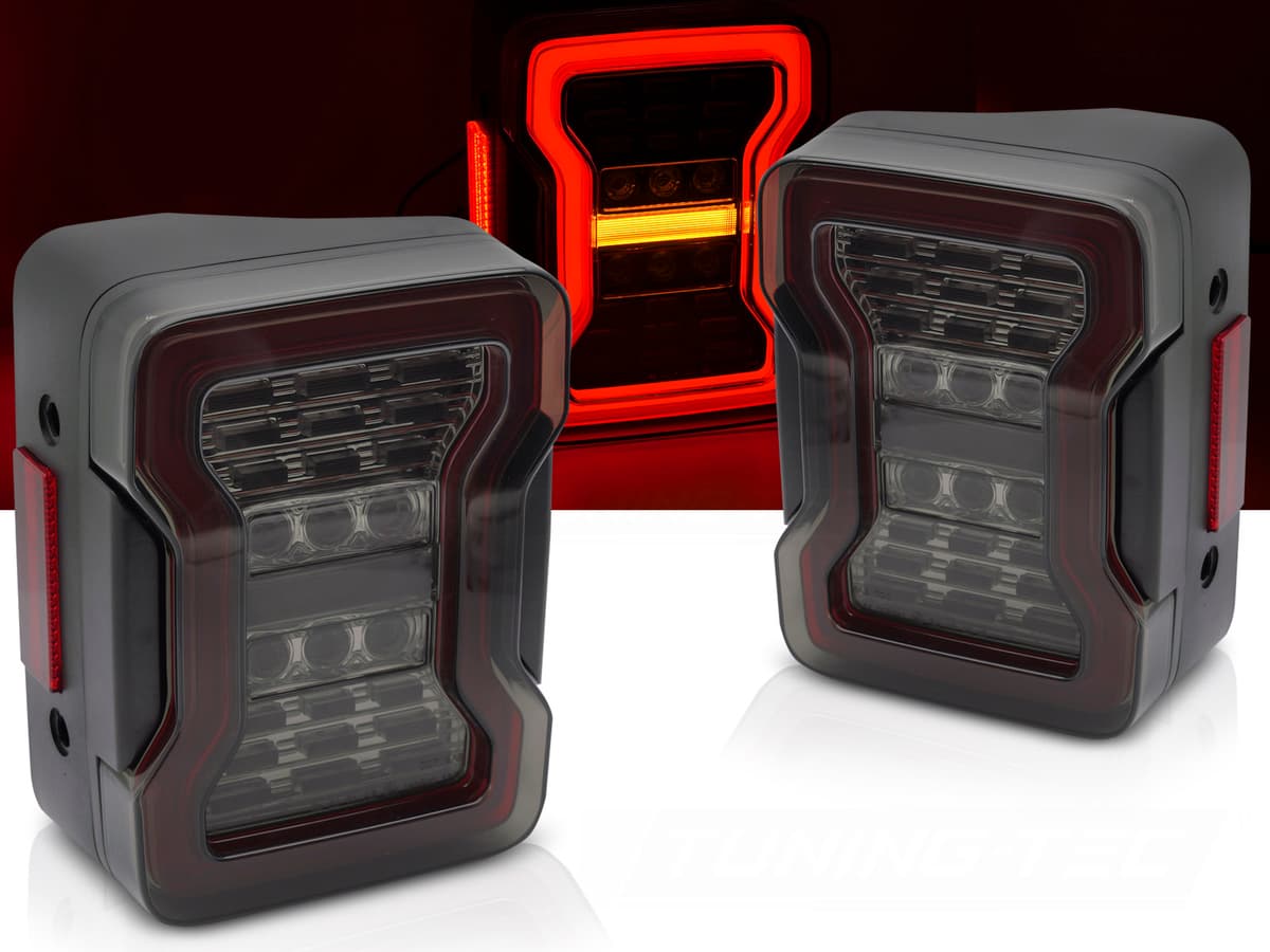 Zadné svetlá Jeep Wrangler 07-18 LED Smoke