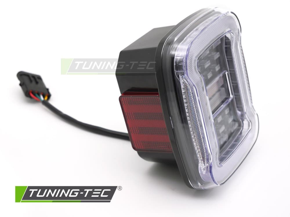 Zadné svetlá Jeep Wrangler YJ TJ 91-06 LED White – náhľad 2