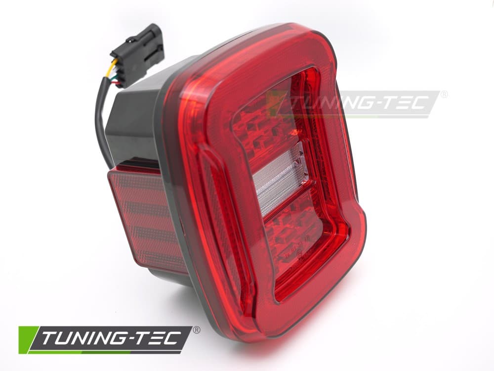 Zadné svetlá Jeep Wrangler YJ TJ 91-06 LED Red White – náhľad 2