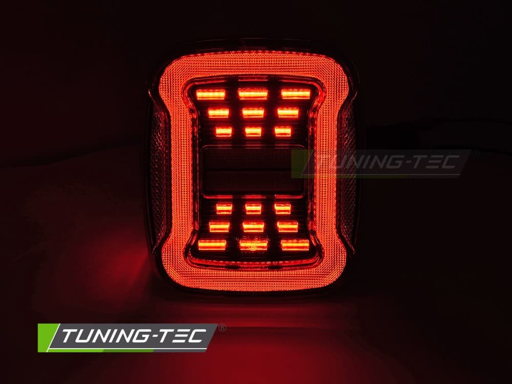 Zadné svetlá Jeep Wrangler YJ TJ 91-06 LED Red White – náhľad 4