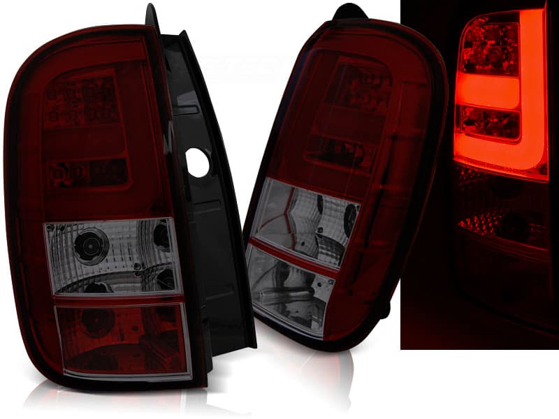 Zadné svetlá Dacia Duster 10-17 LED BAR Red Smoke