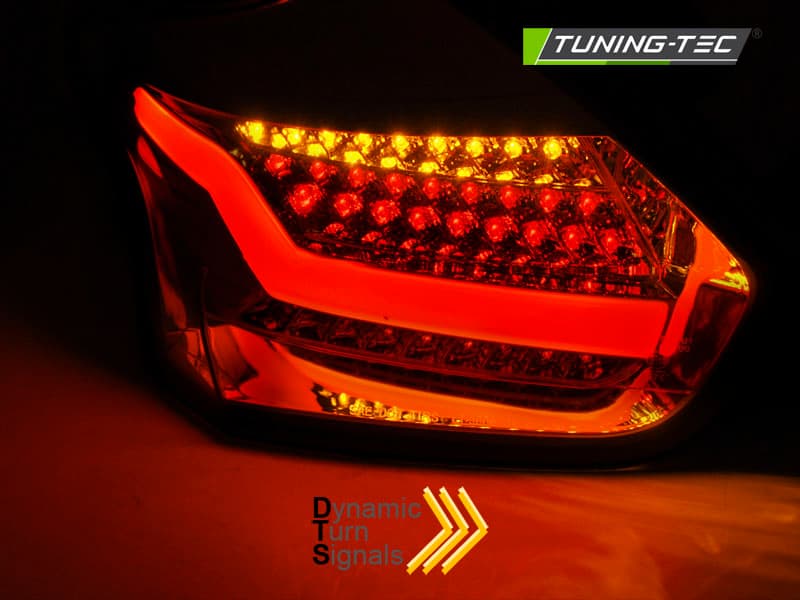 Zadné svetlá Ford Focus MK3 15-18 HB LED BAR Dynamic Red White – náhľad 3