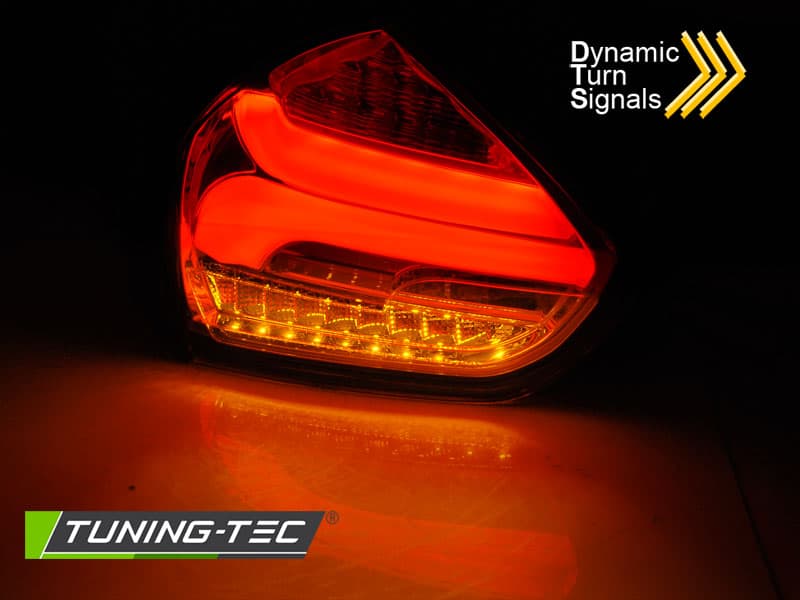 Zadné svetlá Ford Focus MK3 15-18 HB Red Dynamic Smoke – náhľad 3