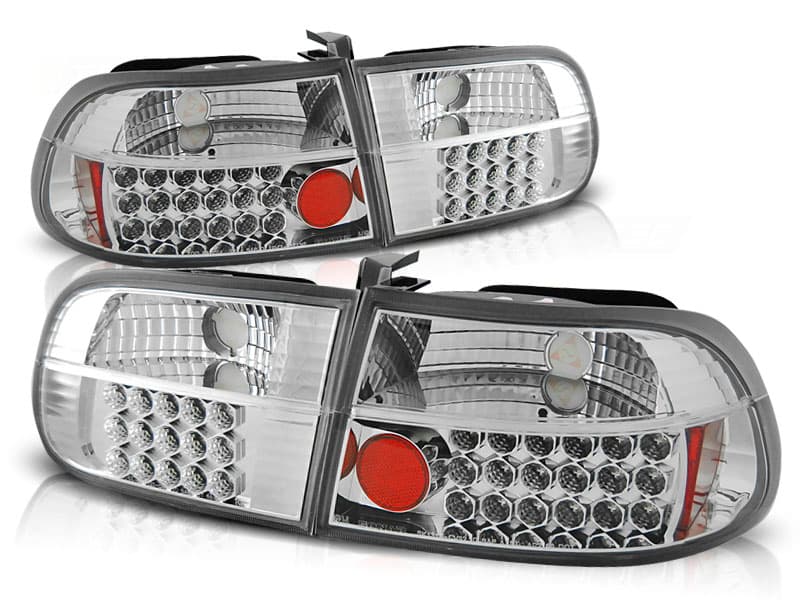Zadné svetlá Honda Civic 91-95 2D/4D LED Chrome