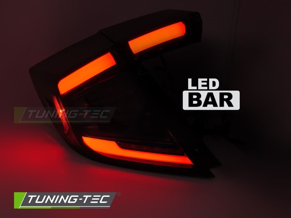 Zadné svetlá Honda Civic 10 16-21 LED Black Smoke – náhľad 2