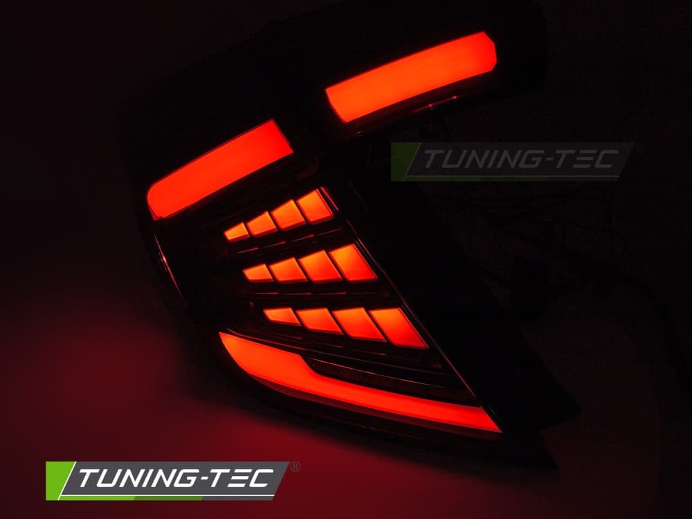 Zadné svetlá Honda Civic 10 16-21 LED Black Smoke – náhľad 3