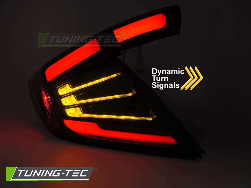 Zadné svetlá Honda Civic 10 16-21 LED Black Smoke – náhľad 4