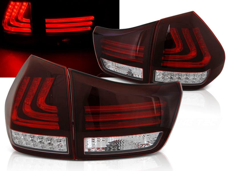 Zadné svetlá RX 330 350 03-08 LED Lexus Red White Black