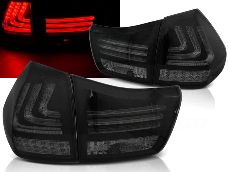 Zadné svetlá RX 330 350 03-08 LED Lexus Black Smoke
