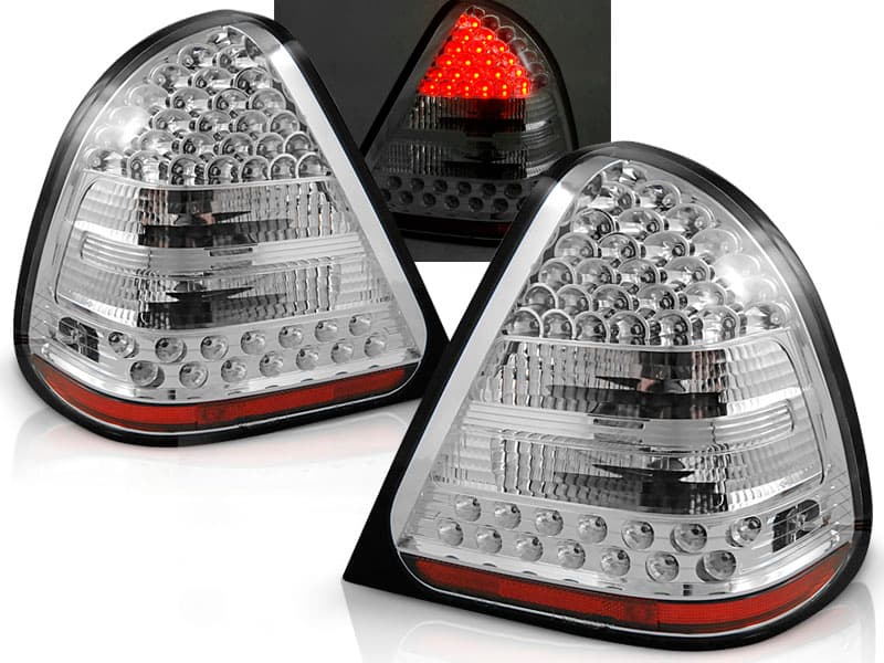 Zadné svetlá Mercedes C W202 93-00 LED Chrome