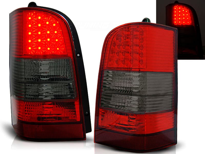 Zadné svetlá Mercedes Vito W638 5 96-03 LED Red Smoke