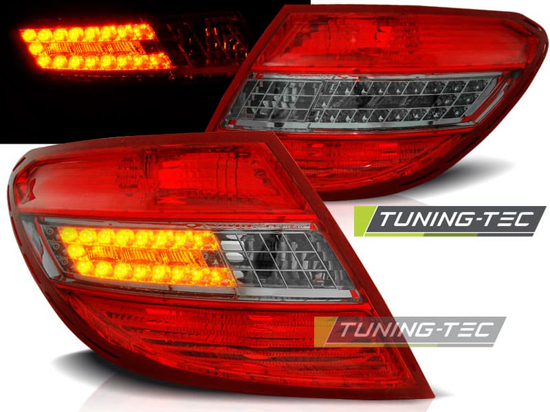 Zadné svetlá Mercedes C W204 Sedan 07-10 LED Red Smoke