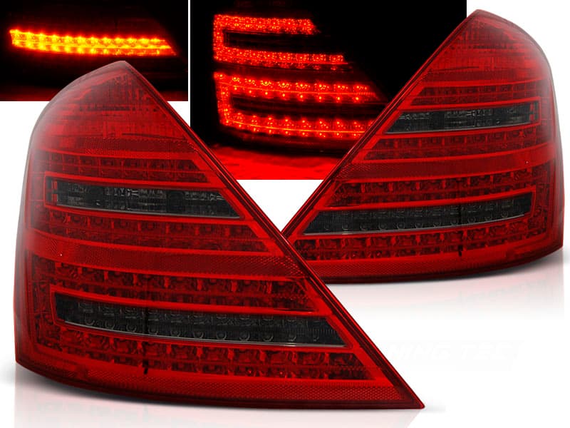Zadné svetlá Mercedes W221 S 05-09 LED Red Smoke