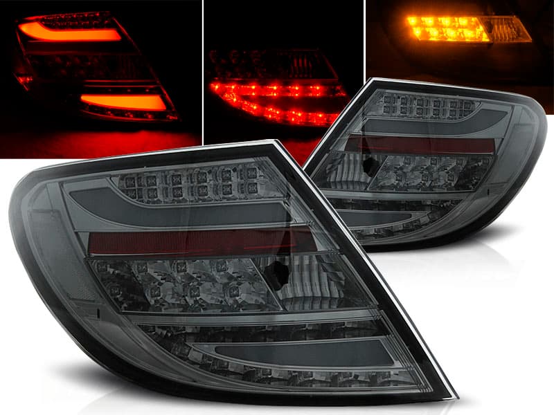 Zadné svetlá Mercedes W204 Sedan 07-10 LED BAR Smoke - 70