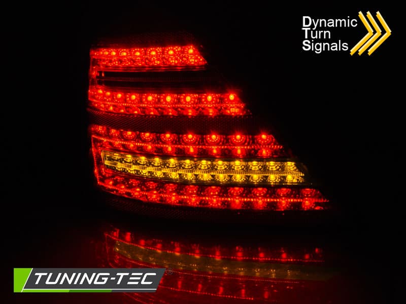 Zadné svetlá Mercedes W221 S 05-09 LED Dynamic Red White – náhľad 2
