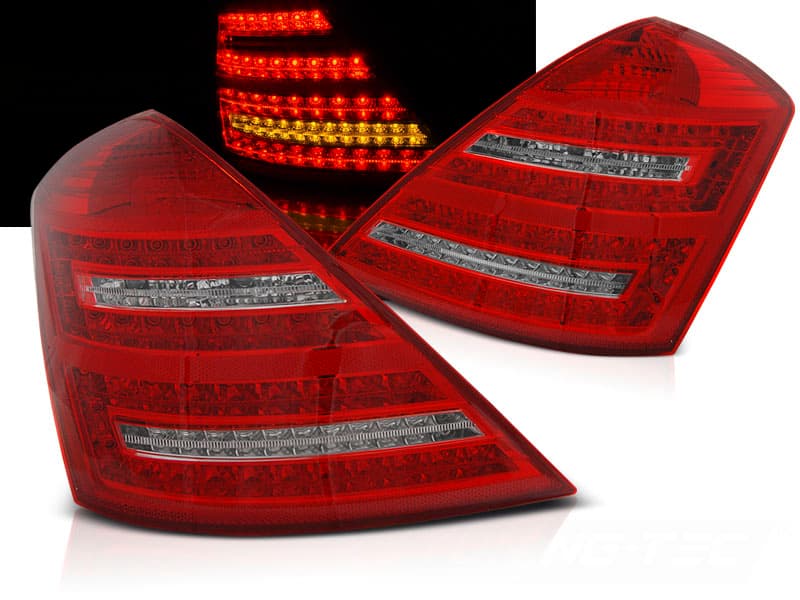 Zadné svetlá Mercedes W221 S 05-09 LED Dynamic Red White