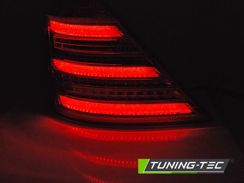 Zadné svetlá Mercedes S W221 05-09 LED Dynamic Red Smoke – náhľad 2