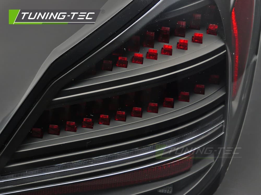 Zadné svetlá Mercedes C W205 14-21 Red LED Black – náhľad 2