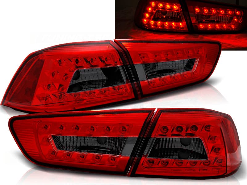 Zadné svetlá Mitsubishi Lancer 8 Sedan 08-11 LED Red Smoke