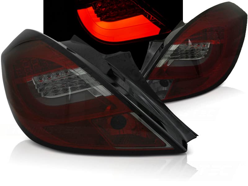 Zadné svetlá Opel Corsa D 06-14 LED BAR 3D Red Smoke