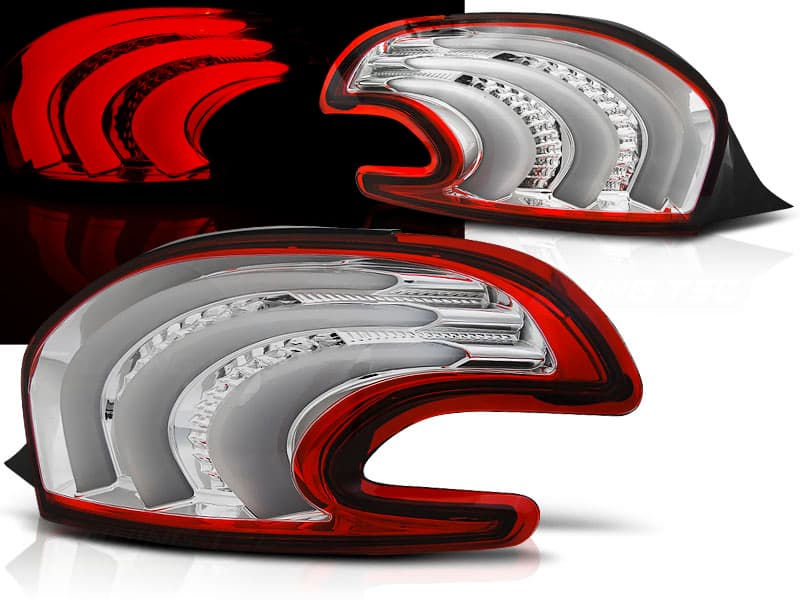 Zadné svetlá Peugeot 208 LED BAR Red White