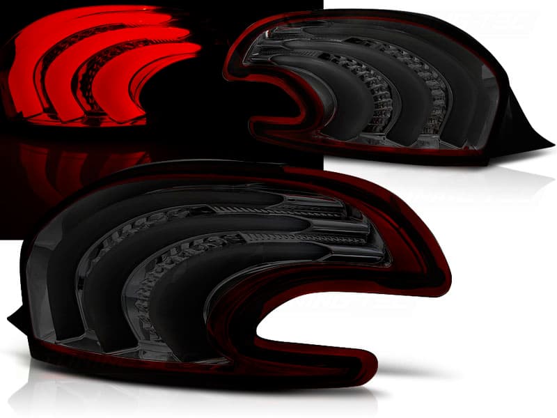 Zadné svetlá Peugeot 208 LED BAR Red Smoke
