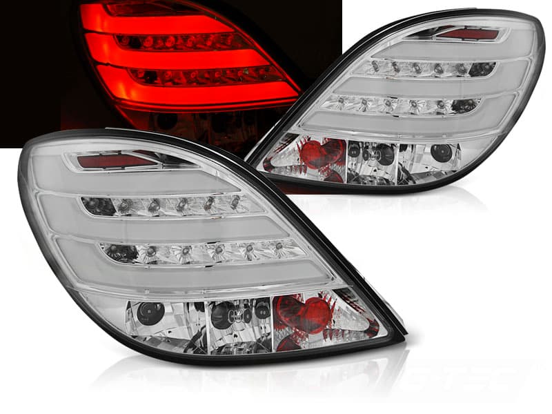 Zadné svetlá Peugeot 207 06-09 LED BAR Chrome