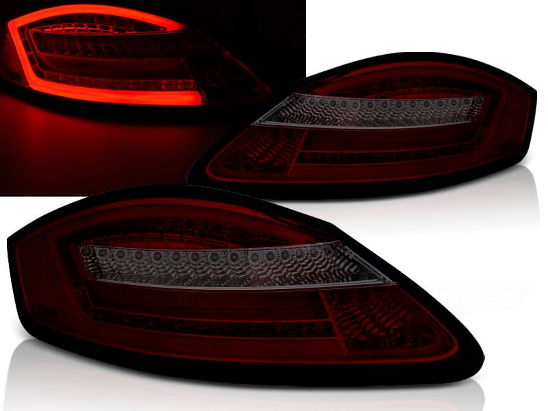 Zadné svetlá Porsche Boxster 987 Cayman 05-08 Red Smoke