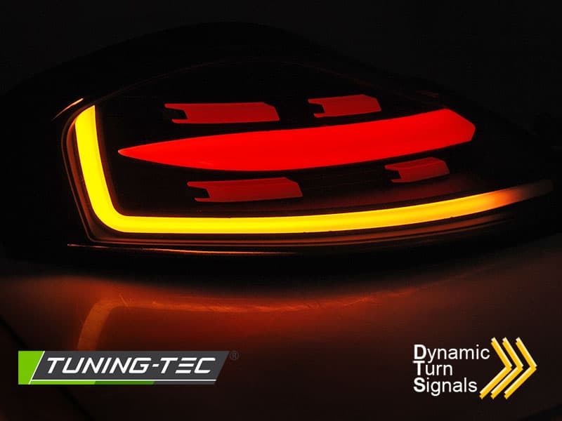 Zadné svetlá Porsche Boxster 96-04 Red LED Dynamic Black – náhľad 3