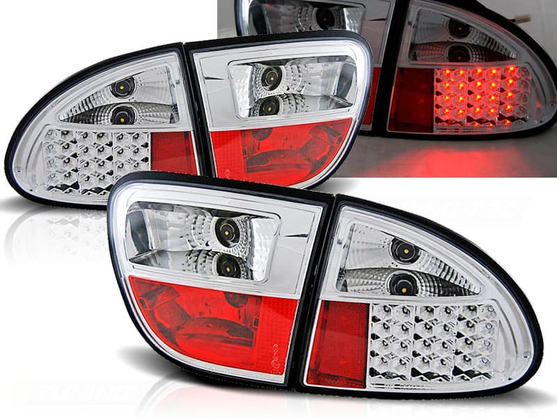 Zadné svetlá Seat Leon 99-04 LED Chrome - 01