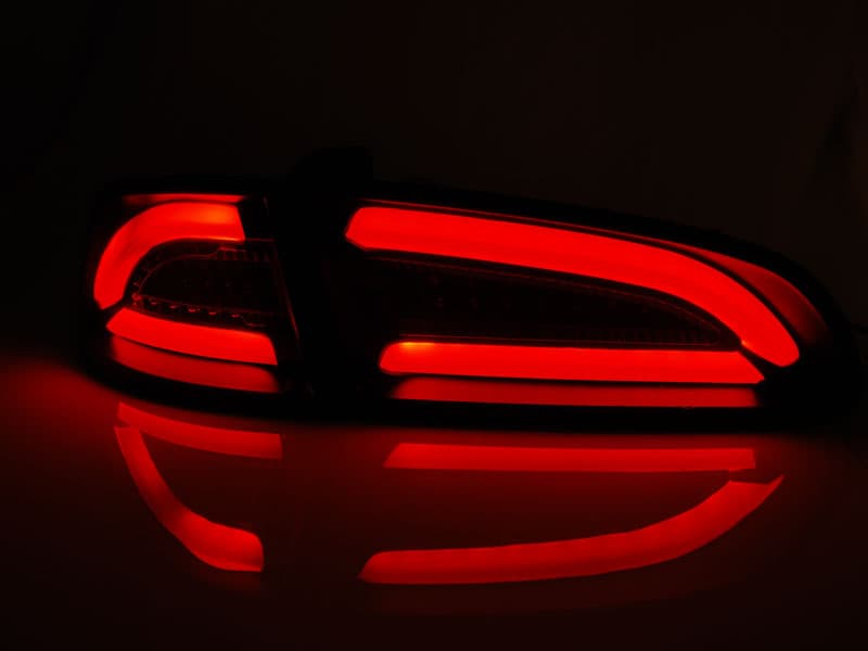 Zadné svetlá Seat Ibiza 02-08 Red LED BAR Smoke – náhľad 2